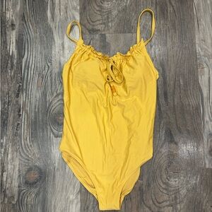 NWOT Aerie yellow one piece